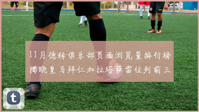 11月德转俱乐部页面浏览量排行榜揭晓皇马拜仁加拉塔萨雷位列前三